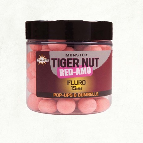 Boiliai DYNAMITE Fluro Pop-Ups&Dumbells Tiger Nut Red-Amo