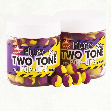 Plaukiantys boiliai Dynamite Two Tone Fluro's Plum & Pineapple pop-ups