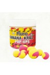 Plaukiantys boiliai Dynamite Two Tone Fluro's Banana & Krill pop-ups