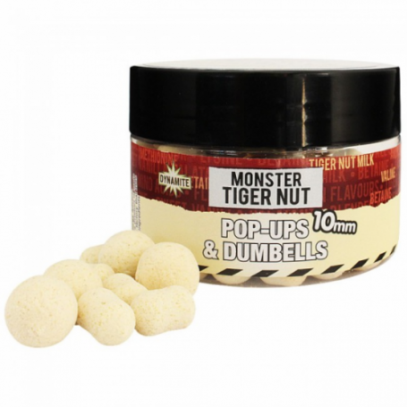 Plaukiantys boiliai DYNAMITE BAITS POP-UPS FLURO MONSTER TIGER NUT